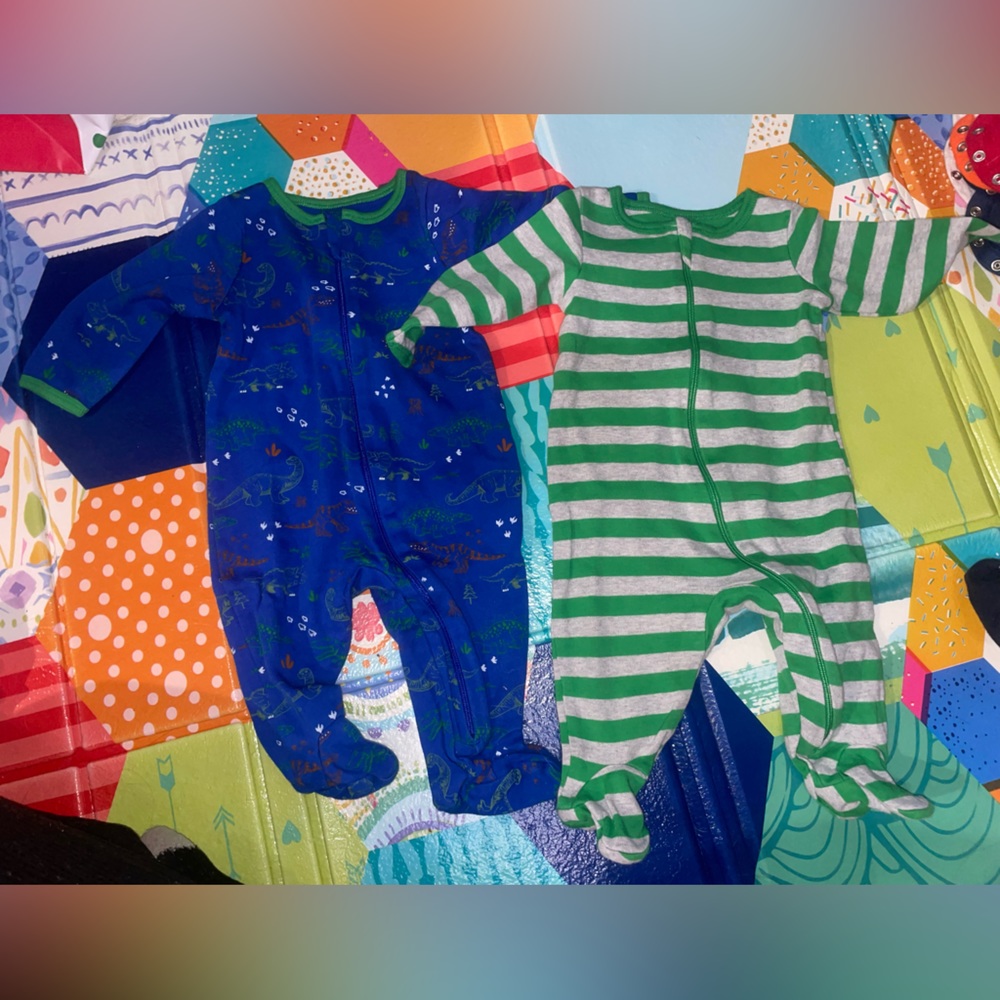 Boys sleeper footie onesies